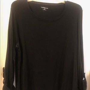 Croft & Barrow Black top. Size 2X